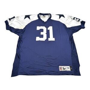 Dallas Cowboys Football Jersey Mens 58 Blue NFL Reebok Roy Williams 31 Throwback